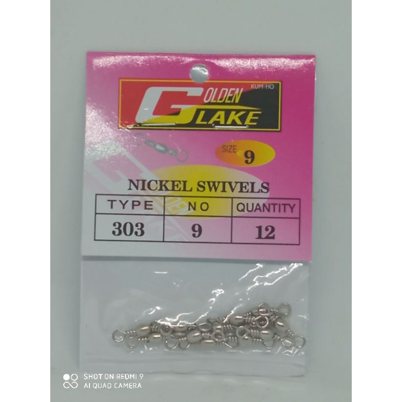 Penitik Golden Lake Nickel Swivels ( No.09 )