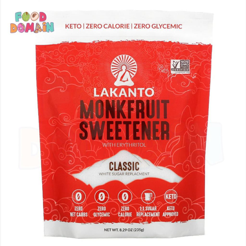 

Lakanto Monkfruit Sweetener with Erythritol Classic White Sugar 235 gr