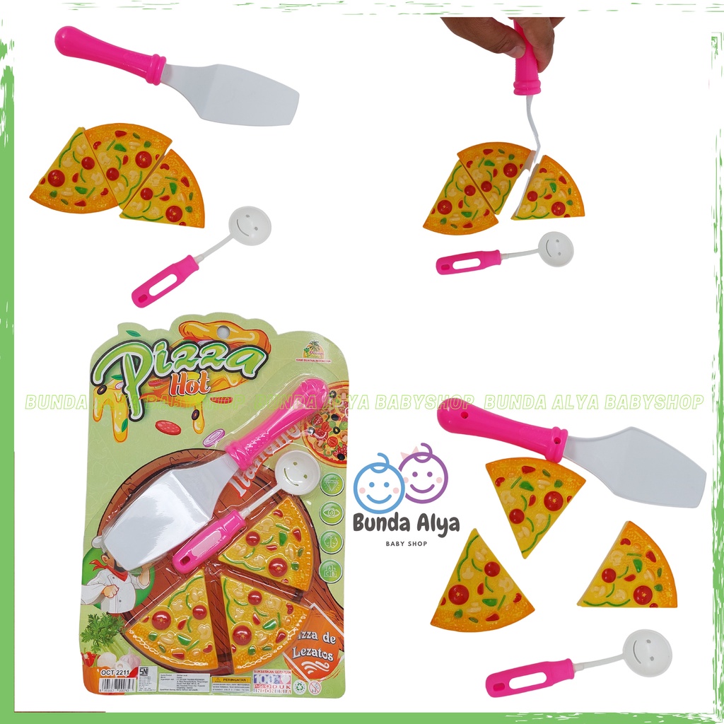 Mainan Pizza Set - Mainan Masak Masakan Edukasi Anak Pizza Potong - Pizza Hot Mainan GI