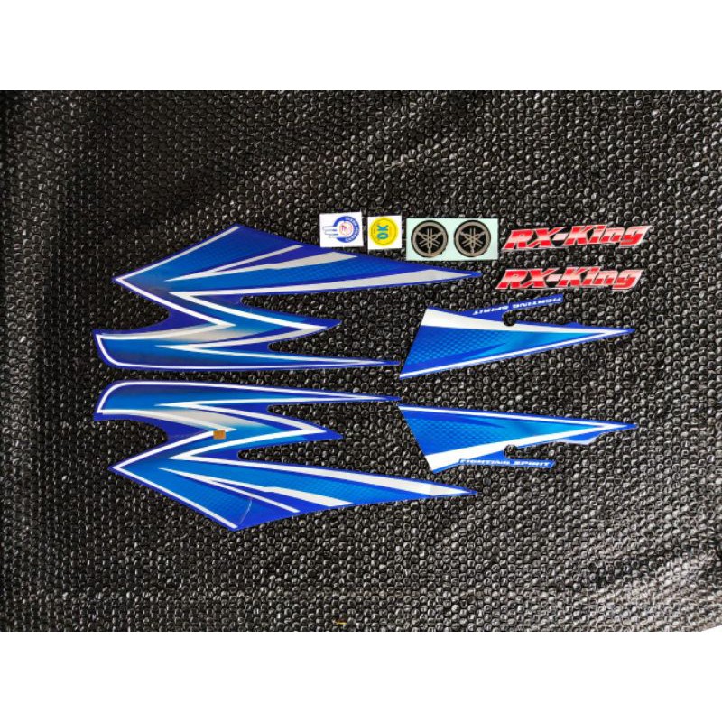 Jual Lis Striping Body Rx King 03 Biru Plus Emblem Set Shopee Indonesia