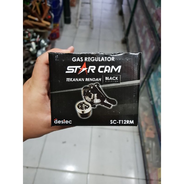 Gas regulator STARCAM tekanan rendah + CAPIT + METER (SC-T12RM)
