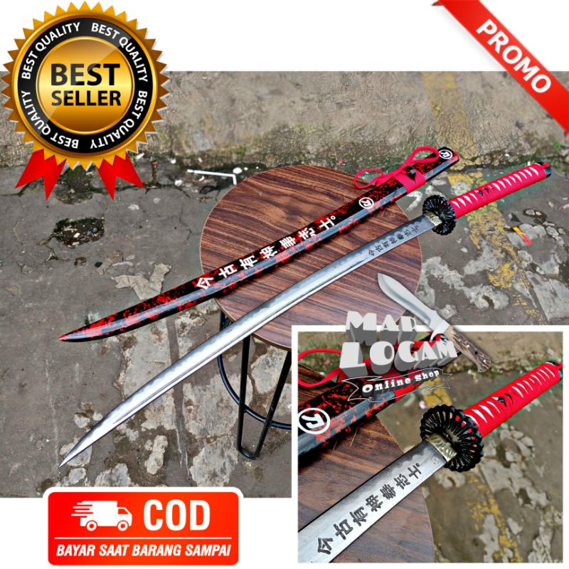 BISA COD!!! Thelast bercak Katana ryujin pedang kanji jepang murah model bercak