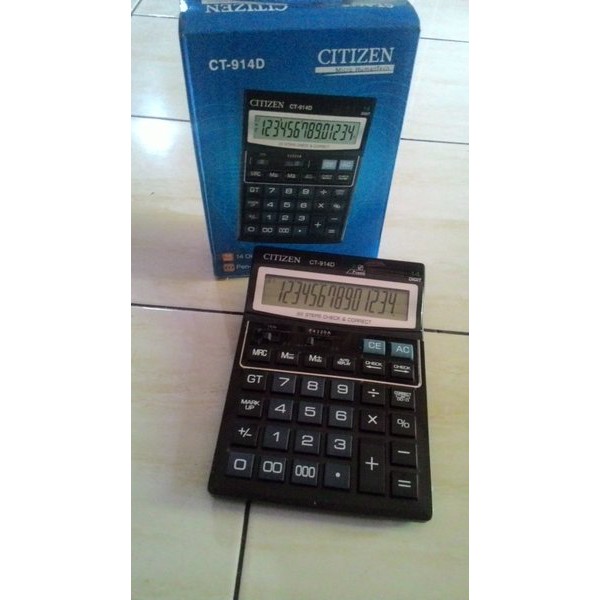 Kalkulator Citizen JUMBO CT 912 / CT 914D / CT 614D 12 DIGIT CITIZEN 614 CITIZEN 914 CITIZEN 8614 CITIZEN 912 KALKULATOR14 DIGIT calculator bakul citizen besar