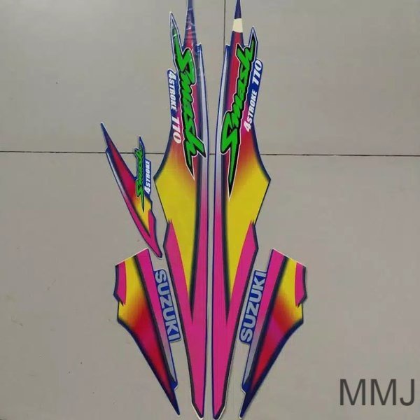 striping suzuki smash 110 r 2003 2004 biru