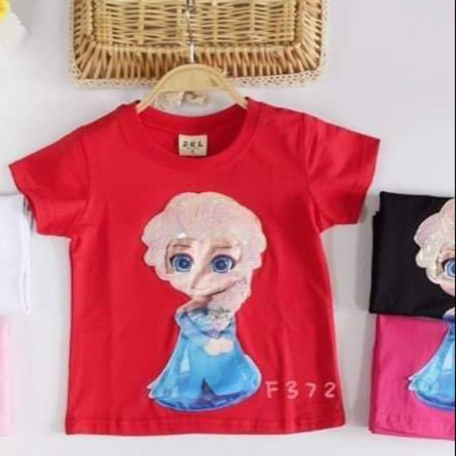 Kaos Lampu Elsa Frozen