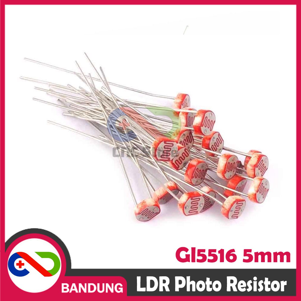 LDR GL5516 5MM PHOTORESISTOR PHOTO RESISTOR GL 5516