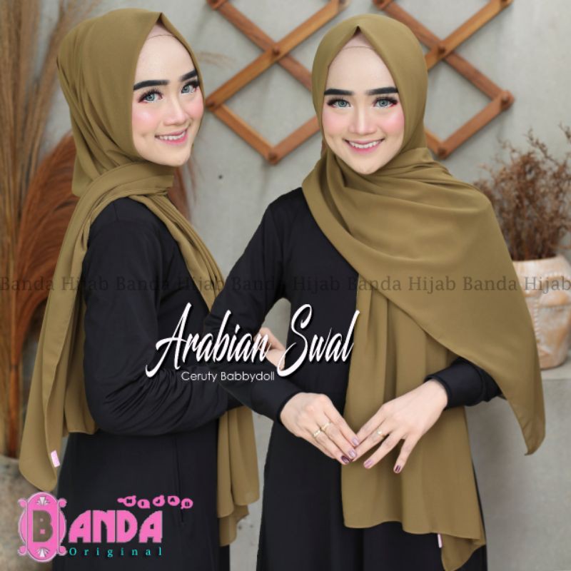Jilbab Pashmina Instan Arabian Swal Original Banda-1