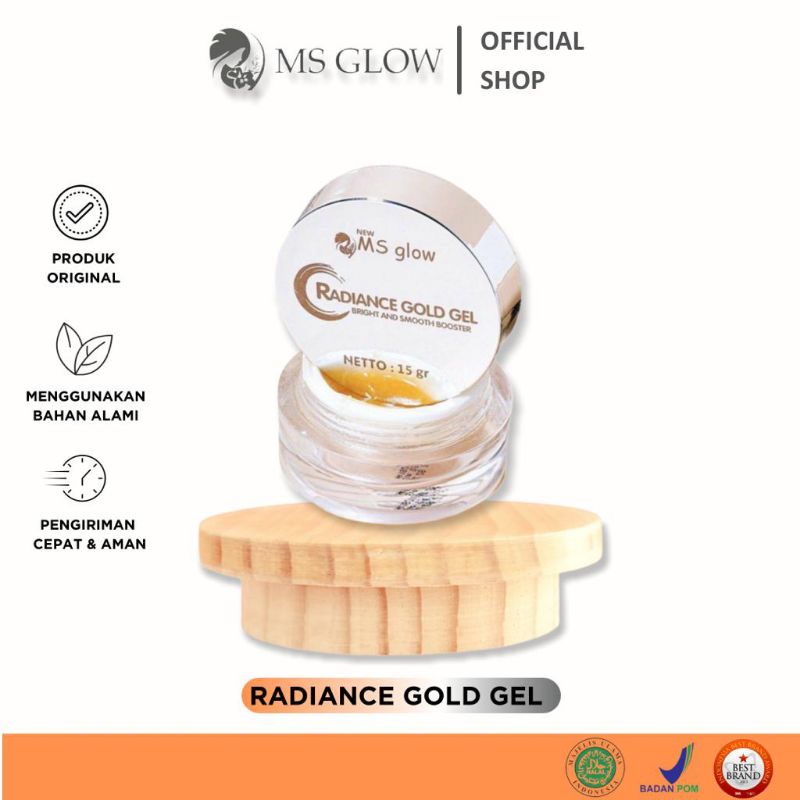 (FREE JJ MINI) Radiance Gold Gel MS Glow Original 15gr