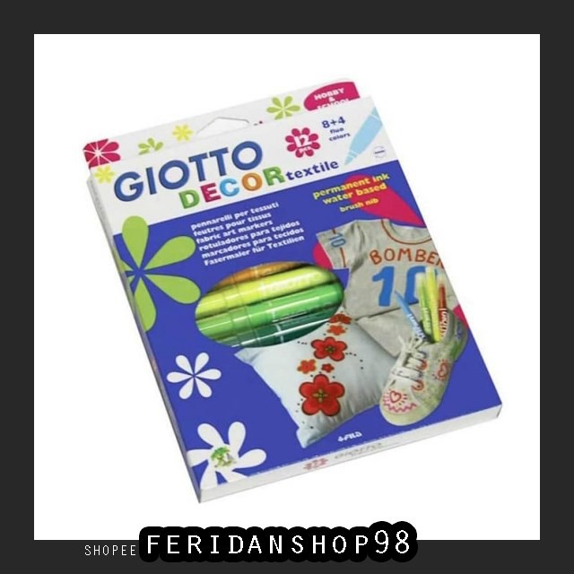 

BT253 SPIDOL PERMANEN KHUSUS BEST KAIN GIOTTO 12 WARNA DECOR TEXTILE SPIDOL BY FERIDANSHOP98