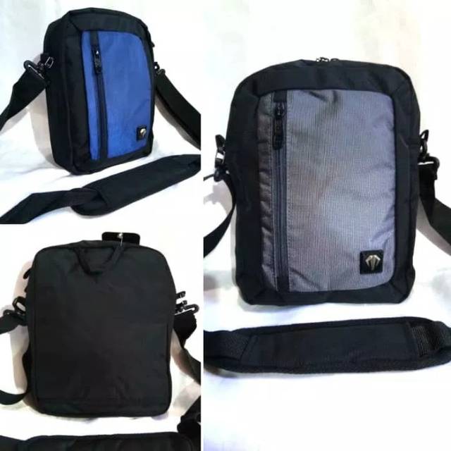 Tas selempang pria - travel pouch ukuran 9 inch - Tracker 20TR604 original free rain cover