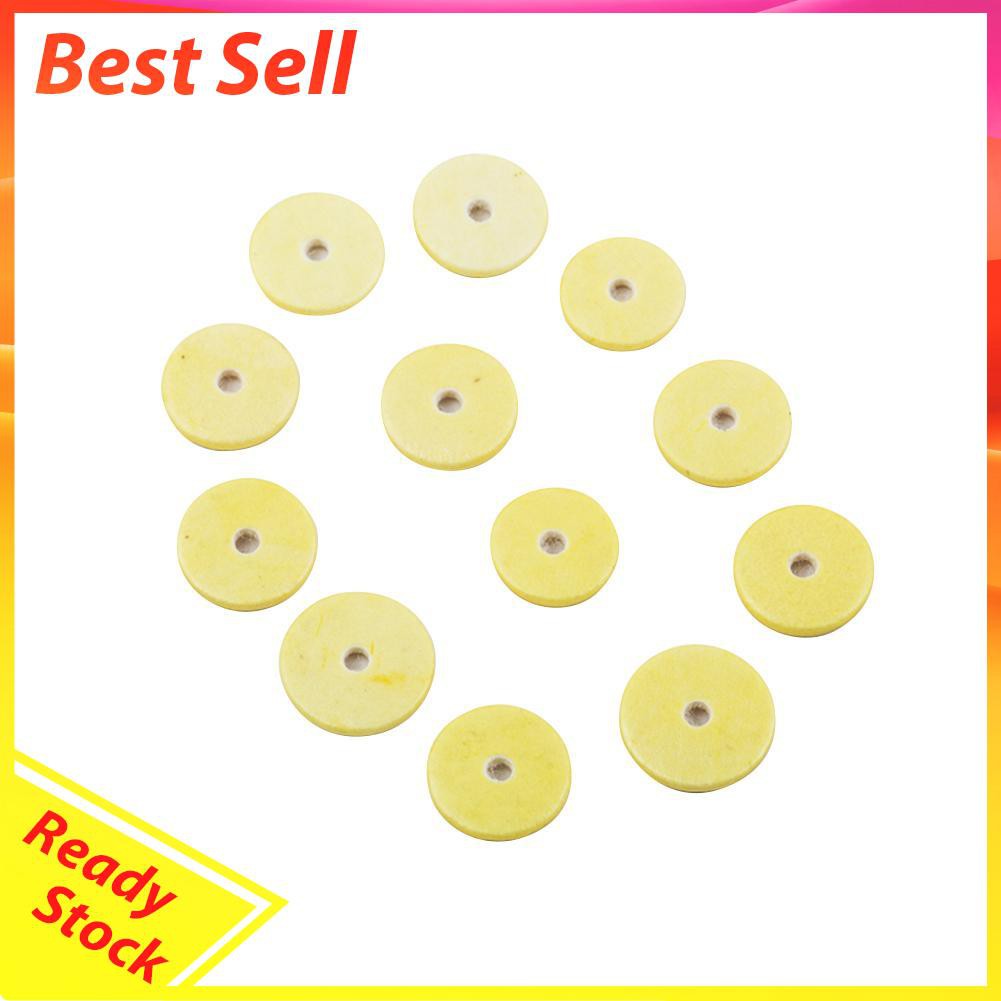 Hotbrand 16pcs Flute Button Pads Portable Woodwind Replacement Maintenance Gasket