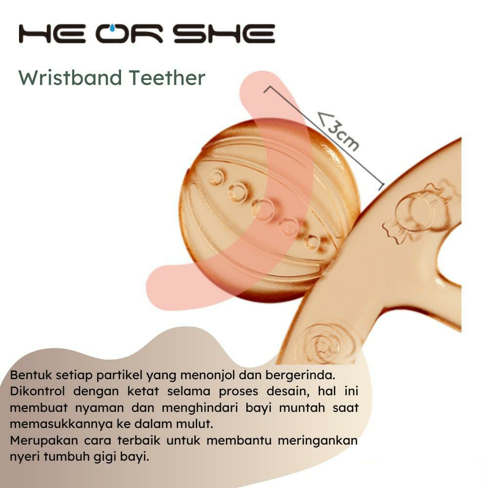 Heorshe Wristband Teether 6802708044010 / Gigitan Bayi
