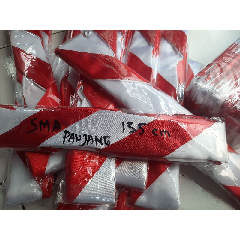 Hasduk Pramuka Pembina uk150cm bahan Saten super-Saten SMA 135cm