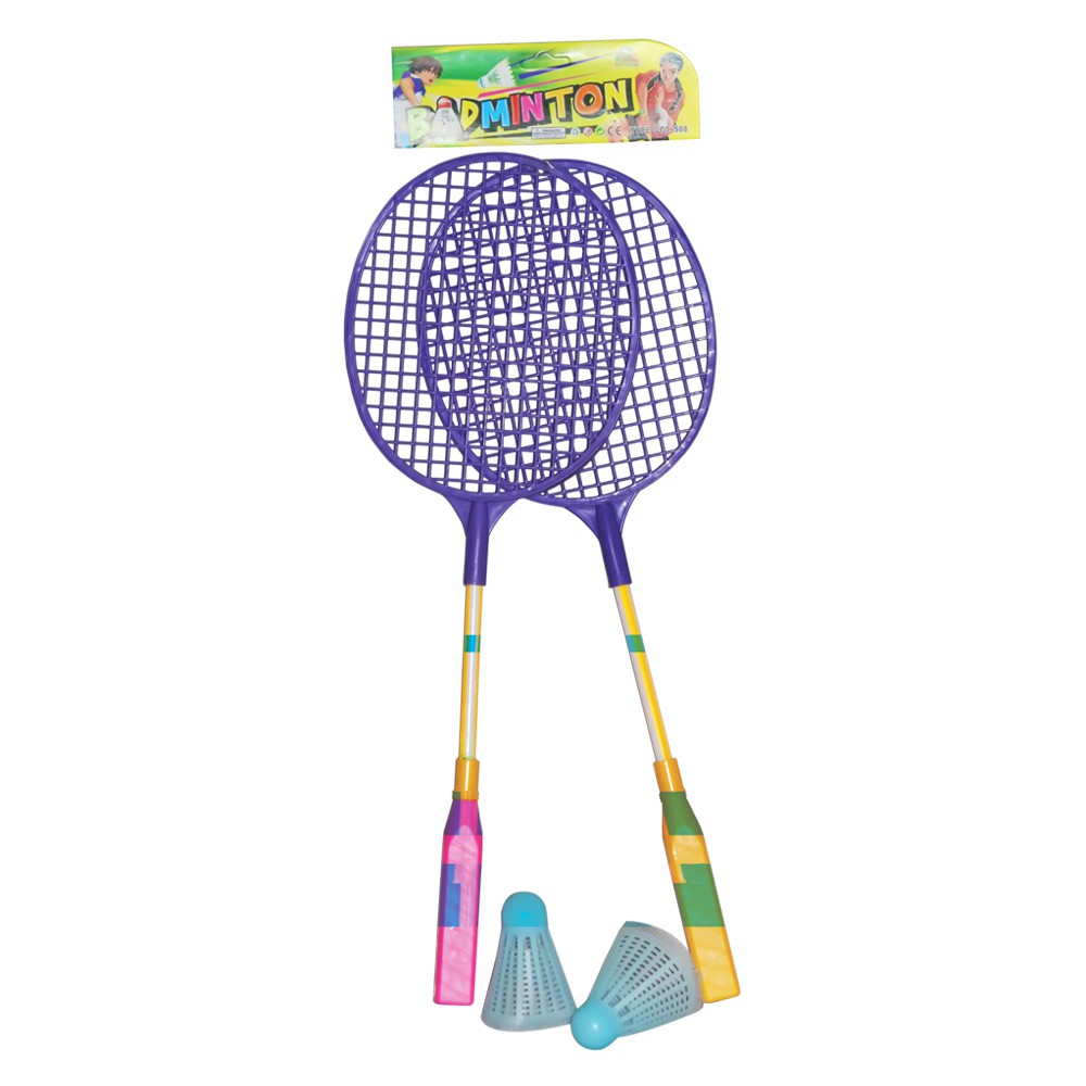 Mainan Badminton / Bulutangkis Raket dan Kok Plastik
