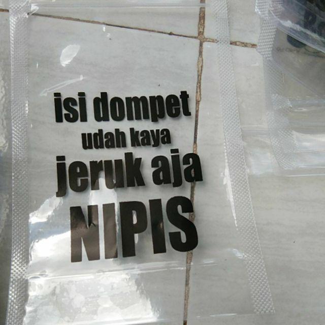 Standing Pouch Sablon 12x20