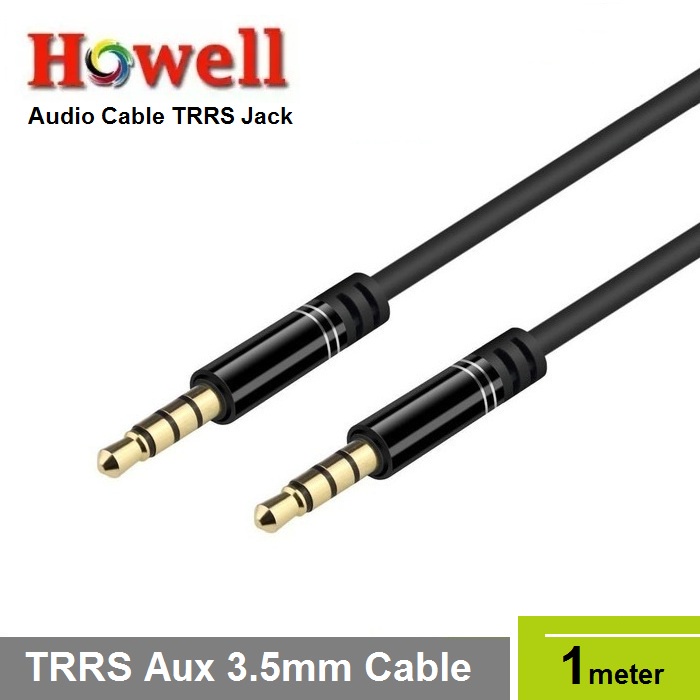 Howell Kabel Audio Aux TRRS 3.5mm 1M