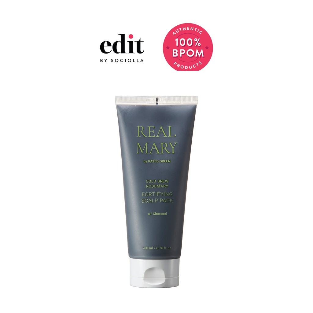 

Rated Green Real Mary Fortifying Scalp Pack (Charcoal) - size: 200 ml - Edit by Sociolla