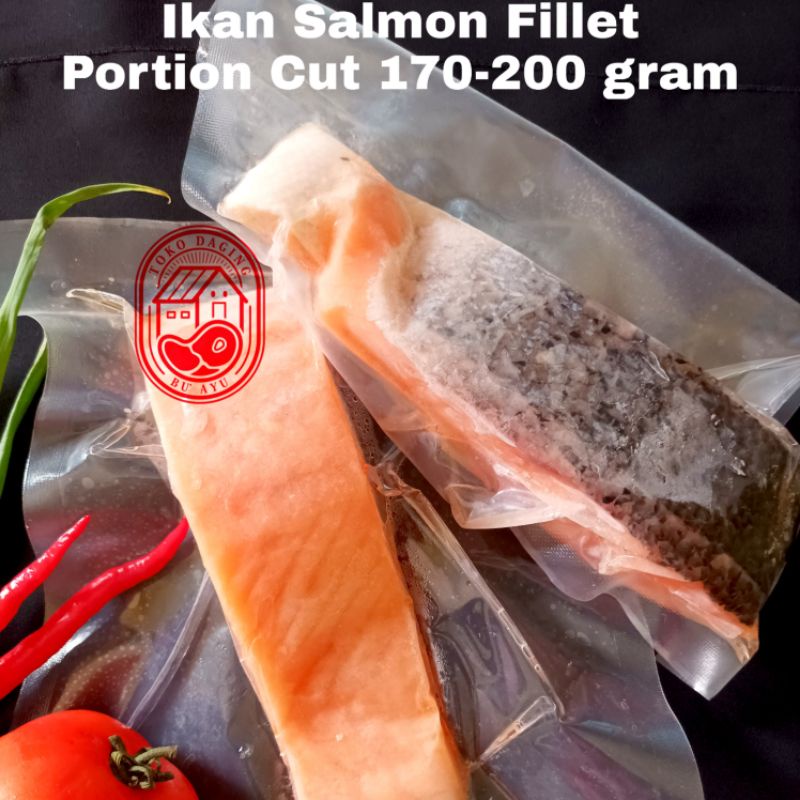 

Ikan Salmon Fillet Premium Portion Cut 170-200 gram