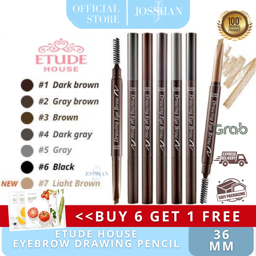 [TERLARIS] ETUDE HOUSE Eyebrow Drawing Pencil Upgrade Original Korea Ready All Varian | Pensil Alis Etude House Original Korea | Etude House Drawing Eyebrow | Pensil Alis Mekanik | Pensil Alis Best Seller | Best Seller Eyebrow Pencil | Kosmetik Korea