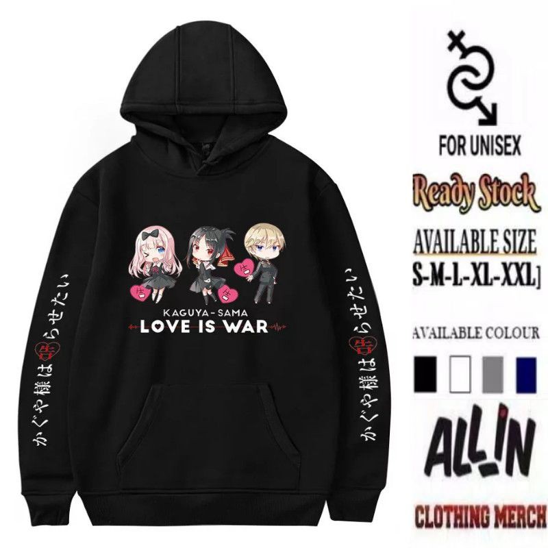 HOODIE JUMPER ANIME WANITA KAGUYA - SAMA LOVE IS WAR PREMIUM QUALITY (READY SIZE S-XXL)