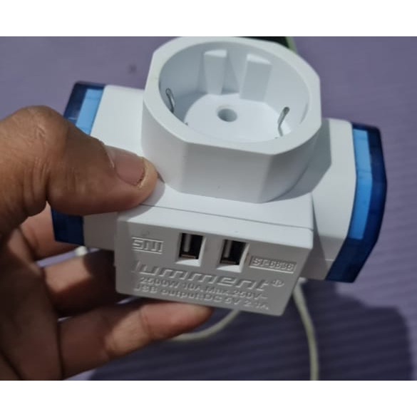 G582 STEKER ARDE USB CASCHARGER COLOKAN LISTRIK 3IN1 SETRUM PITING KEPITING STOP KONTAK LOYAL TERMINAL CABANG PENAMBAH KUNINGAN TEMBOK DINDING LAMPU SAKLAR ADAPTOR SUPER FAST CHARGING CAS LED CASAN TC QUICK PORT AUTO ID FLASH HP HANDPHONE ANDROID