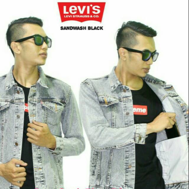 JAKET LEVIS SANDWASH BLACK / JAKET LEVIS ORIGINAL