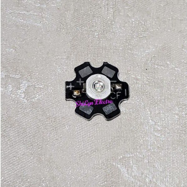 HPL 1 WATT ( HIGH POWER LED ) + PCB PENDINGIN 1W WARNA PUTIH / WARM WHITE / BIRU / PUTIH / KUNING / HIJAU / MERAH