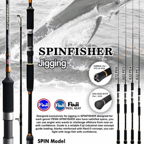 Rod SPINNING PENN SPINFISHER JIGGING (Butt Jointed)