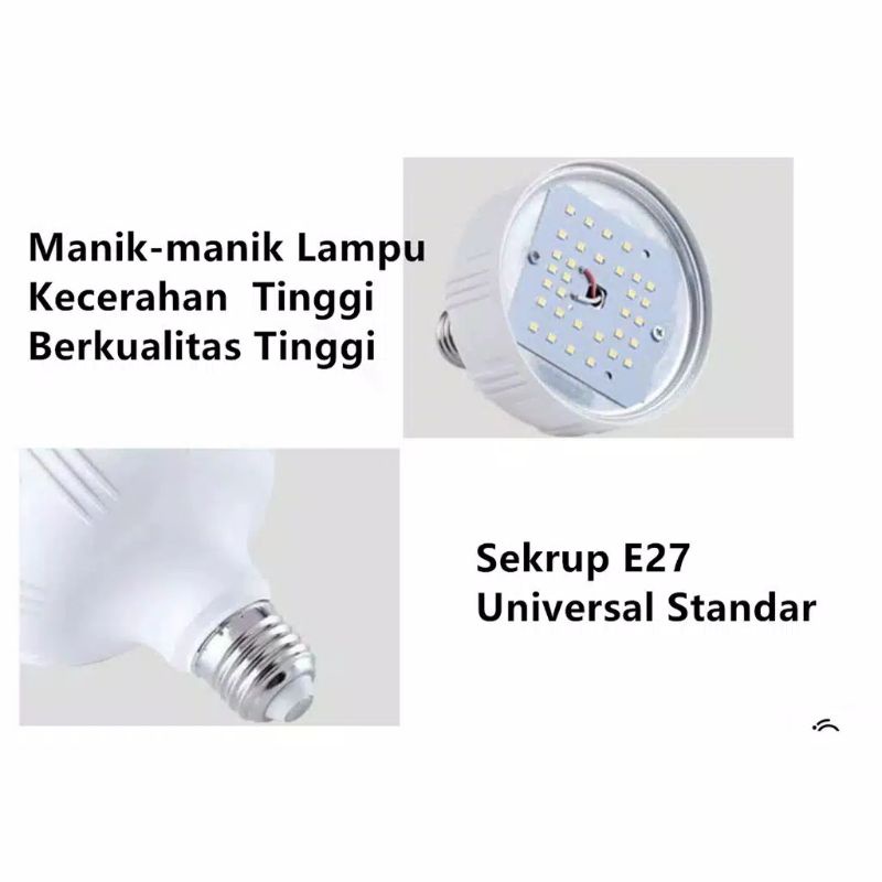 LAMPU LED BULB  15 WATT TABUNG KAPSUL CAHAYA PUTIH