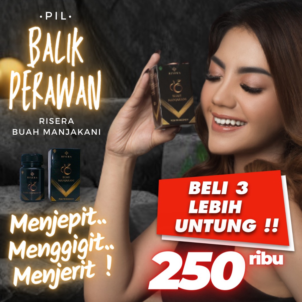 RISERA Pil balik perawan perawatan kewanitaan pil baper pelancar haid obat keputihan Risera pil manj