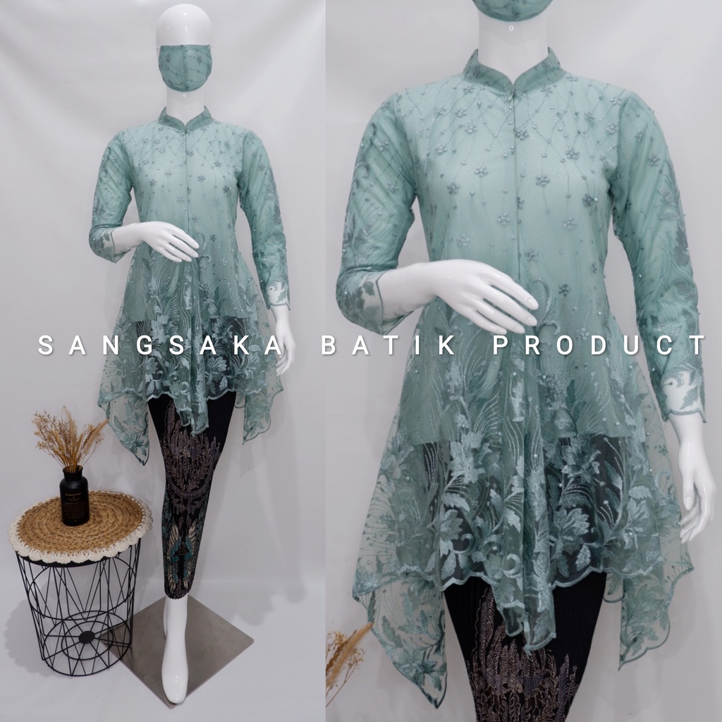 Kebaya tunik brokat / kebaya busui / kebaya modern / kebaya wisuda / kebaya favorite / kebaya sanghai