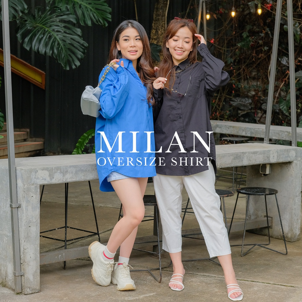 Nomitee's Milan Shirt Kemeja Wanita Oversize-3