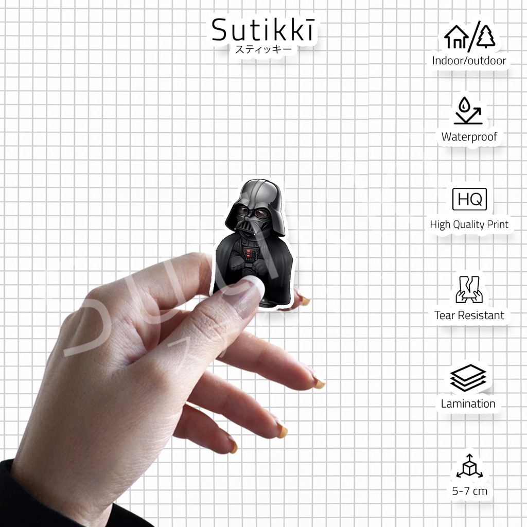 Sutikki | Sticker Pack Star Wars Chibi Mini Cibi Mandalorian Starwars Stiker laptop Aesthetic