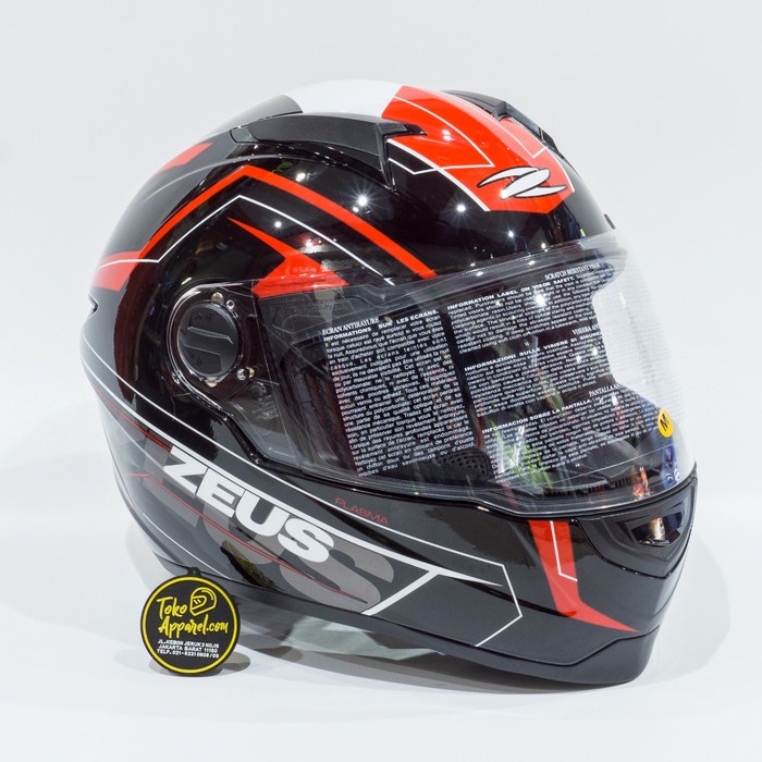 HELM ZEUS ZS811 BLK/AL5 RED