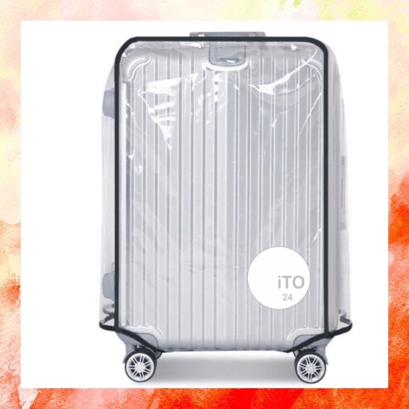 Luggage Cover Transparant Cover Pelindung Koper Transparan ukuran 20/24 inch Sarung Koper Plastik