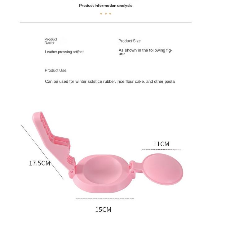 CSW2i2H--Mi.more Cetakan Adonan Pangsit Model Manual/Dumpling Pie Ravioli Buatan Rumah Cetakan Tanga