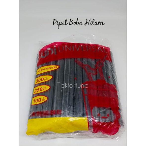 Pipet Boba Hitam(100pcs)