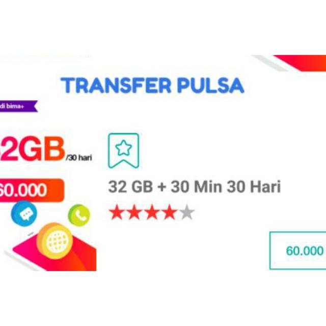Transfer Pulsa Three 60rb Paket Three 32 Gb Rp57500 Hrp Bc Diskripsi Transfer Pulsa Three 50k 100k Shopee Indonesia