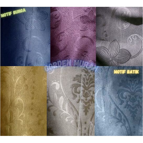 Kain gorden blackout import / kain polos/ kain meteran