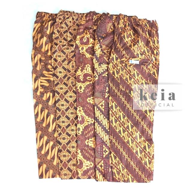 Celana Boim Dewasa Panjang FIT TO XXL Sogan Batik Katun