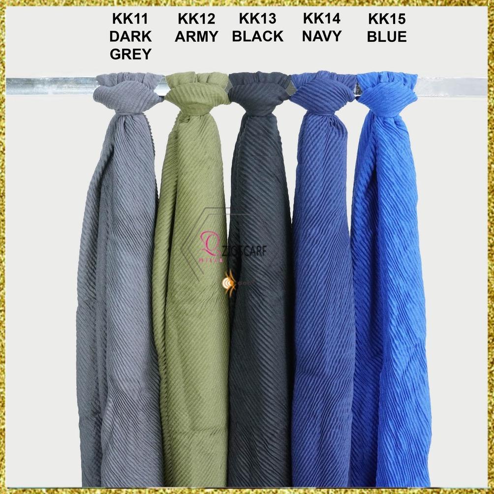 Pashmina Pasmina Plisket Miring A41 Pleated Shawl Waffle Scarf Hijab Plisket Malaysia Import Zioscar