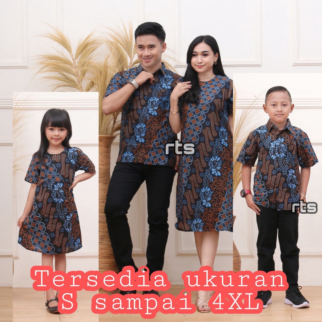 BISA DIBELI TERPISAH BATIK COUPLE FAMILY MOTIF SENOBIRU