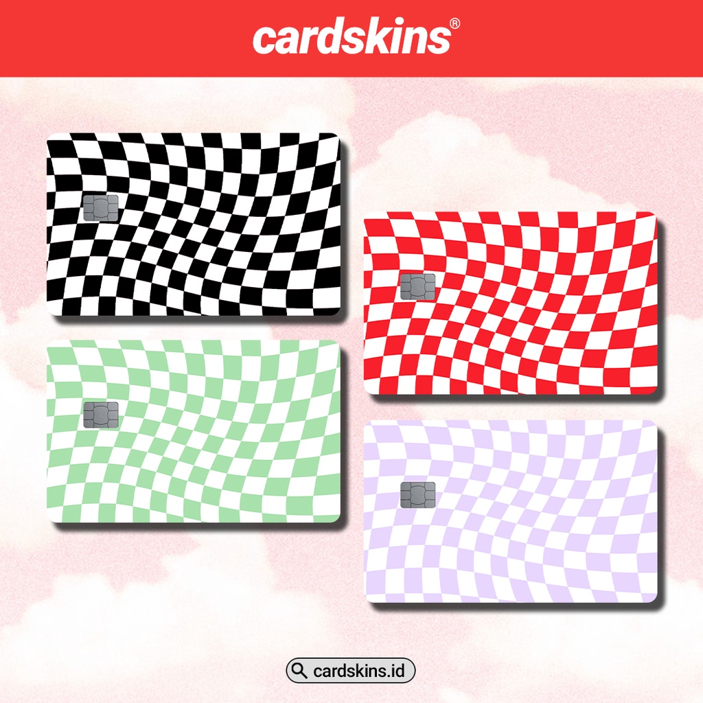 CHECKERBOARD | GARSKIN / STICKER KARTU ATM / SKIN KARTU ATM / DEBIT / CREDIT / EMONEY / FLAZZ | CARDSKINS