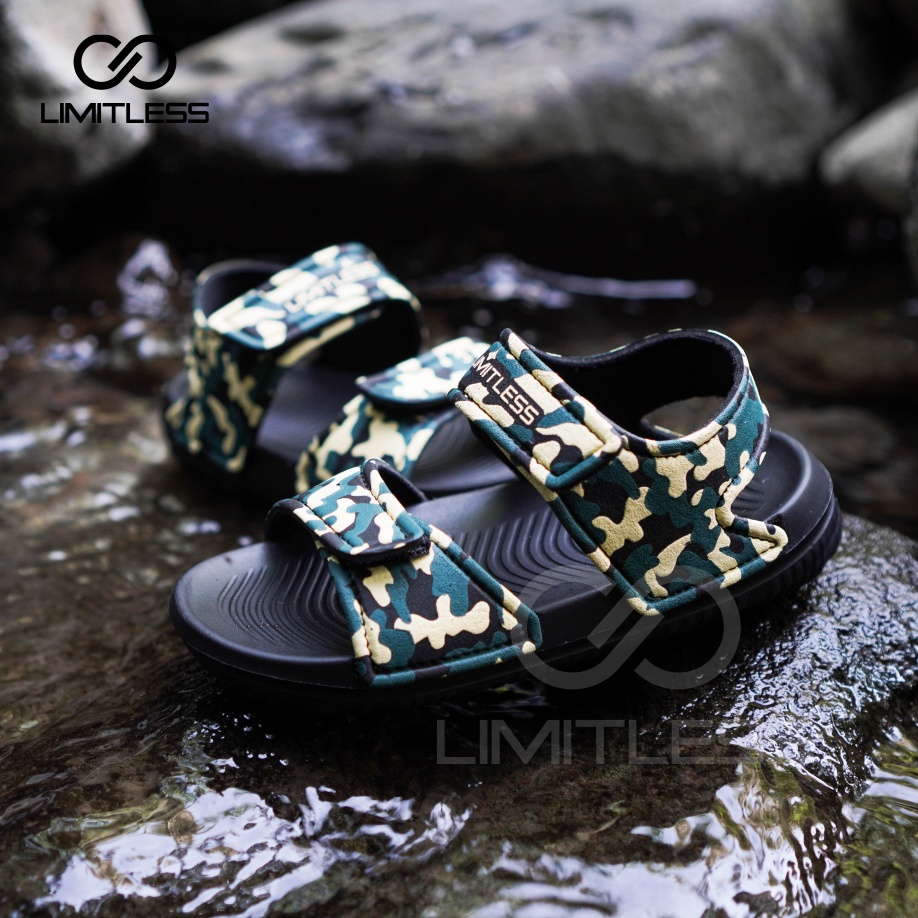 Sandal Anak Motif Army Keren Sendal Gunung Anak Cowok Slip On Kids Anti Slip Sepatu Sandal Anak