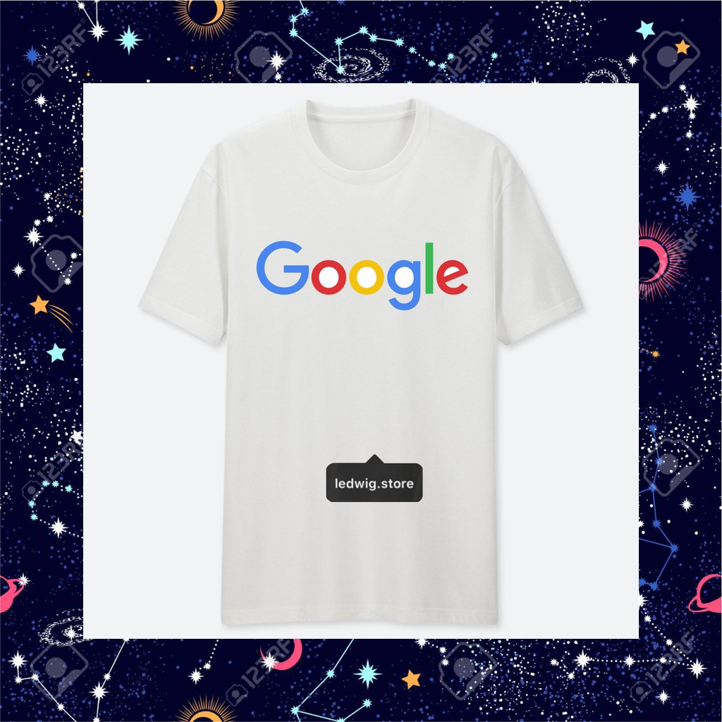 KAOS GOOGLE KEREN LUCU MURAH PRIA WANITA ANAK COTTON COMBED 3Os KT-40