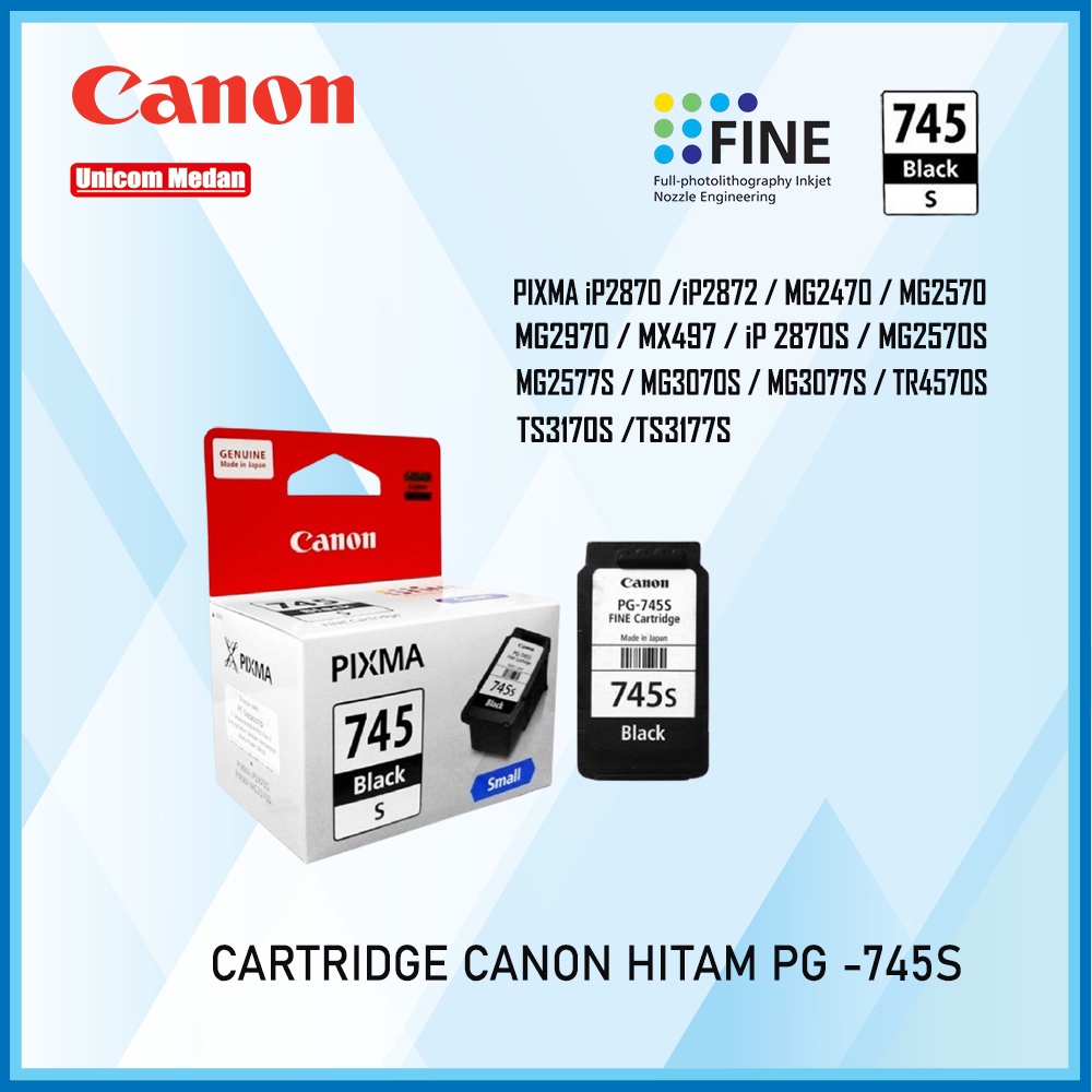 CARTRIDGE CANON PG-745s BLACK - PG 745 HITAM