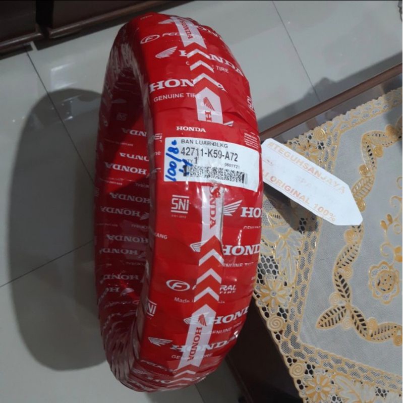 (100% KUALITAS ) Ban Luar Tubeless honda 100/80-14  Keren