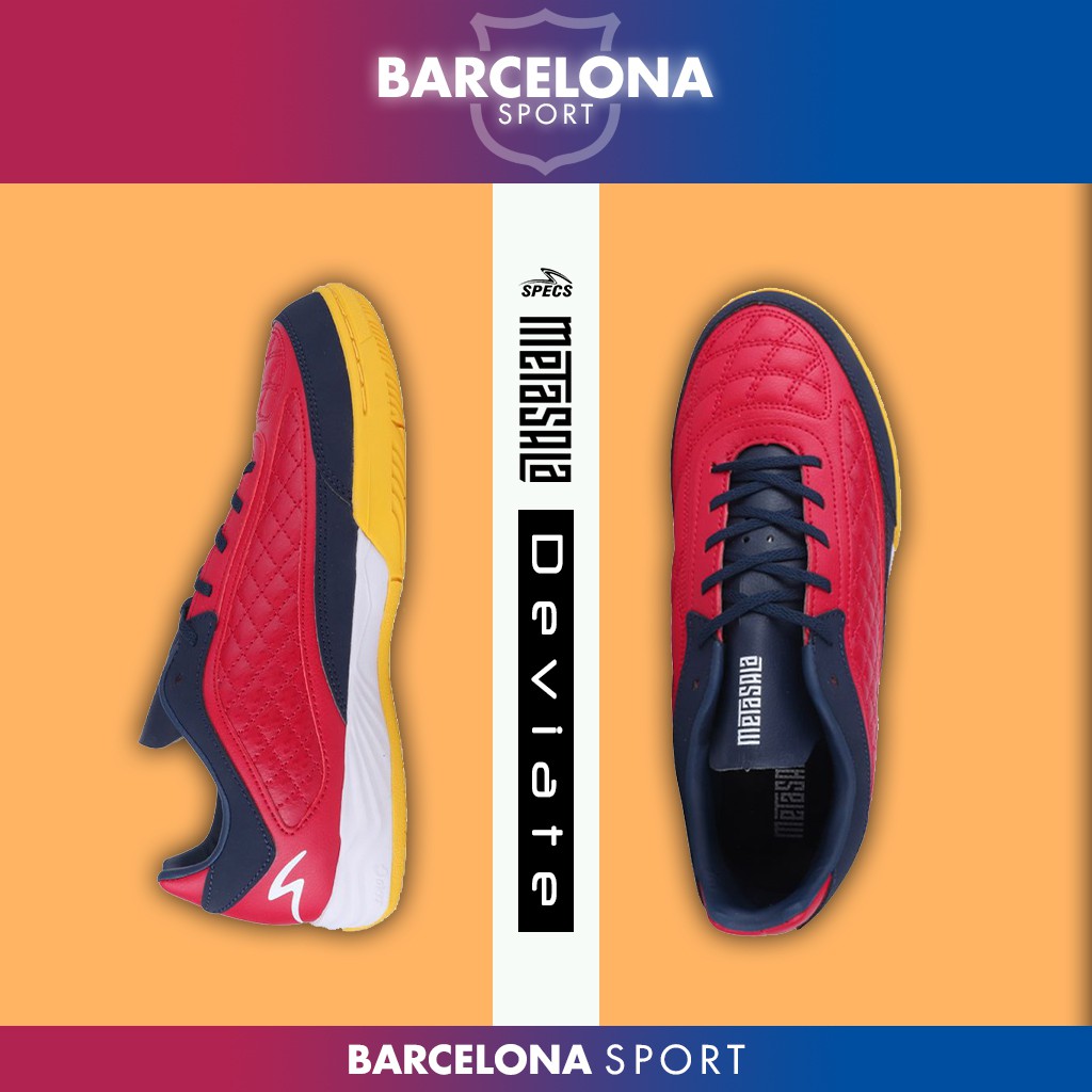 Specs Metasala Deviate Dark Red/Shadow - Sepatu Futsal
