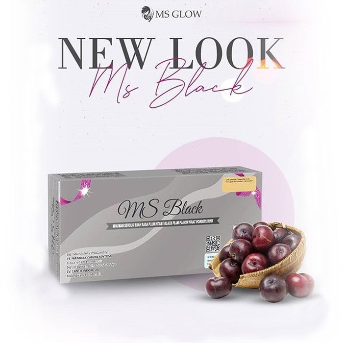 MS Slim Black Plum Slimming Drink - Ms Black Minuman Diet by MS Glow - minuman pelangsing ms glow