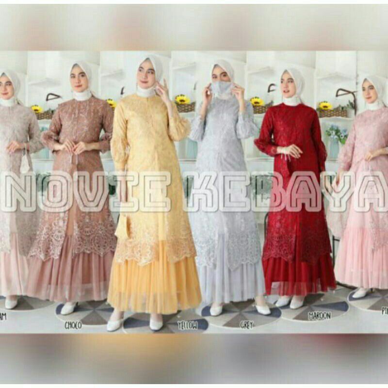 gamis tutu belah/gamis lengan balon/gamis terbaru/gamis busui/gamis pesta/gamis tile